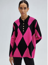 Load image into Gallery viewer, Pink Diamond Knit Top