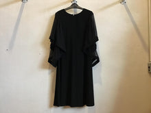 Load image into Gallery viewer, Blk butterfly sleeve dress