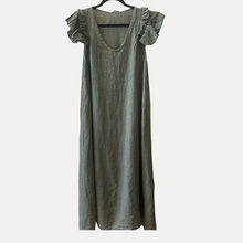 Load image into Gallery viewer, Khaki Ruffle Sleeve Dress