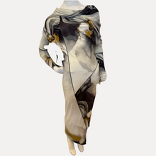 Load image into Gallery viewer, Gray Watercolor Dress