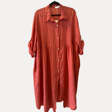 Load image into Gallery viewer, Coral Linen Dress