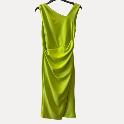 Strap shoulder lime Dress