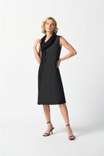 Load image into Gallery viewer, Sleeveless Blk Cowl neck dress
